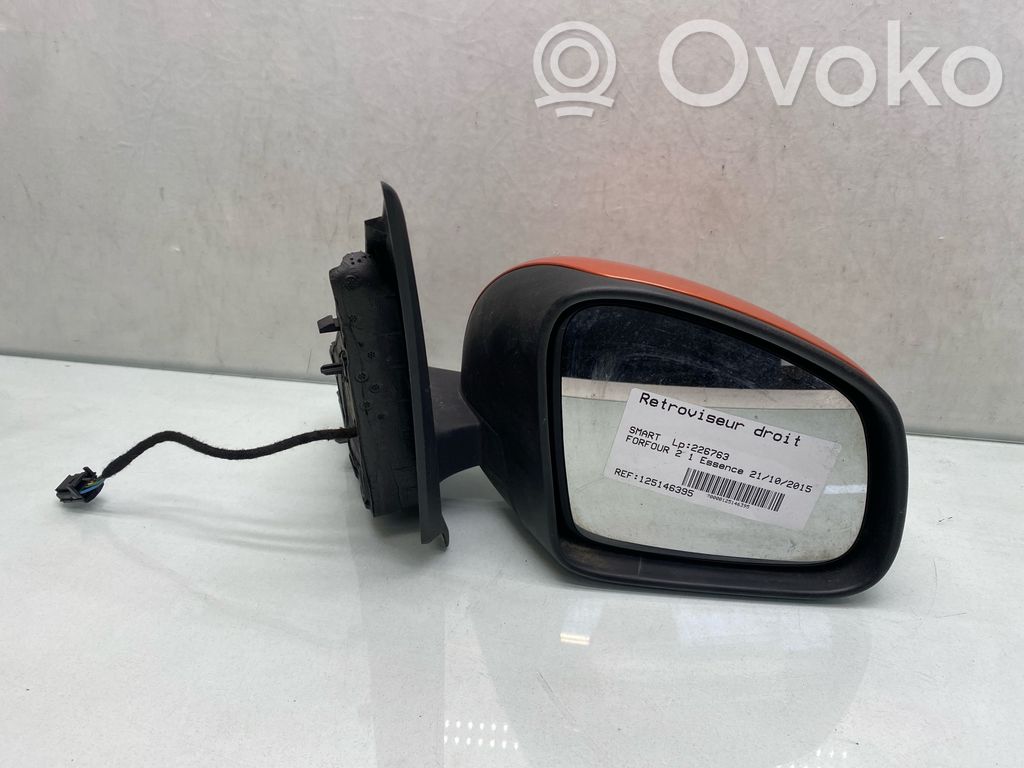 Smart ForFour II W453 Manualne lusterko boczne drzwi przednich 