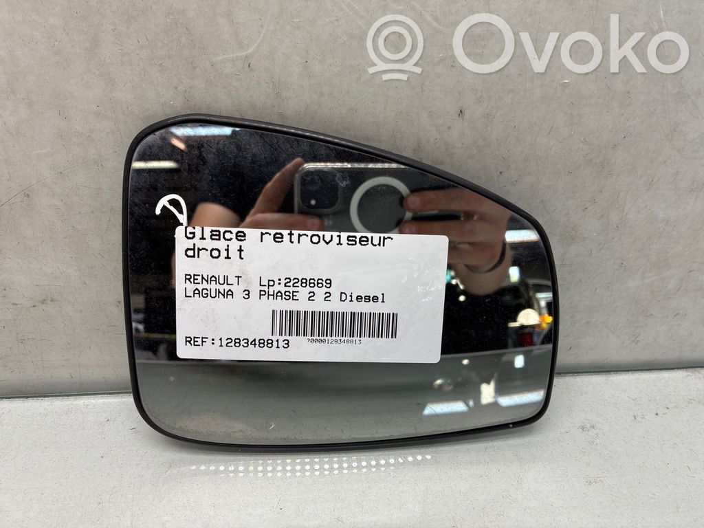 Renault Laguna III Sticlă oglindă laterală
