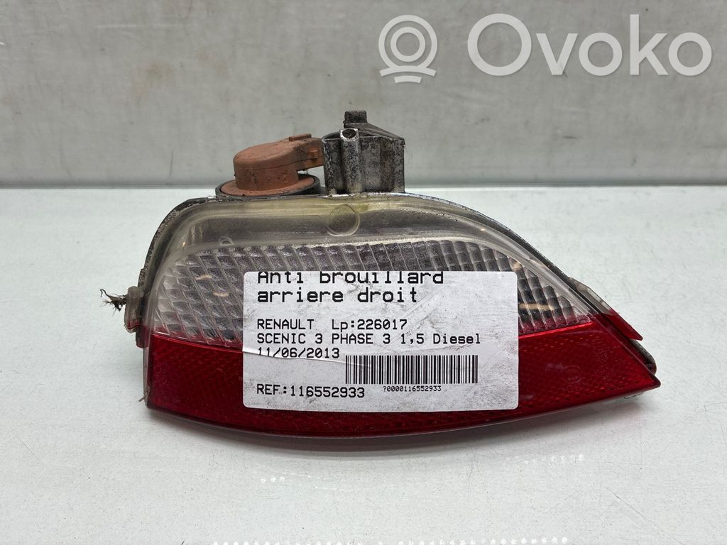 Renault Scenic III - Grand scenic III Fendinebbia posteriore