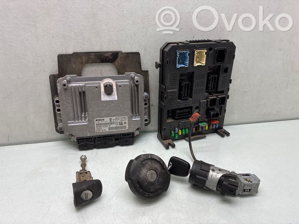 Citroen Berlingo Komputer / Sterownik ECU i komplet kluczy 
