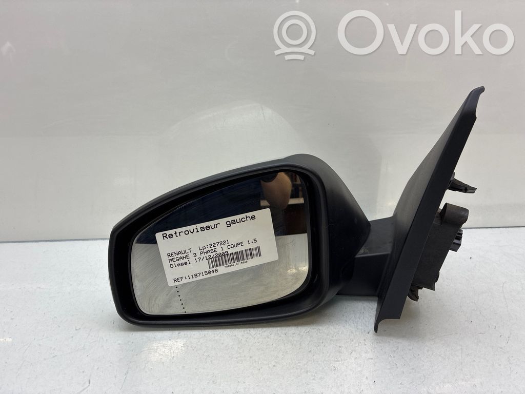 Renault Megane III Manualne lusterko boczne drzwi przednich 