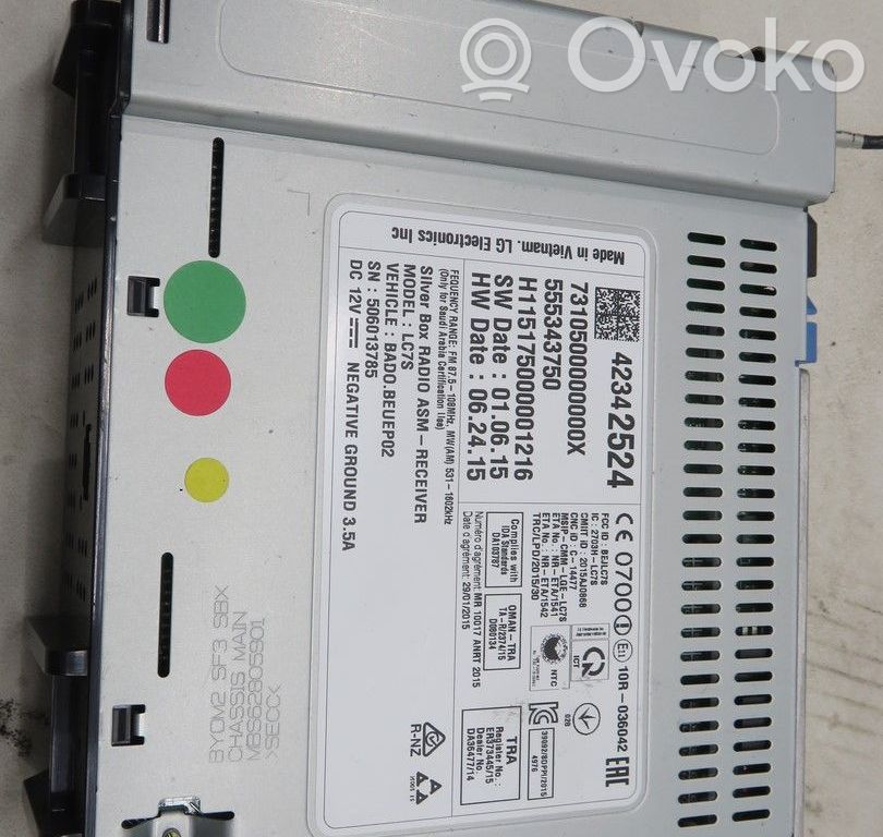 Opel Astra K Panel / Radioodtwarzacz CD/DVD/GPS 