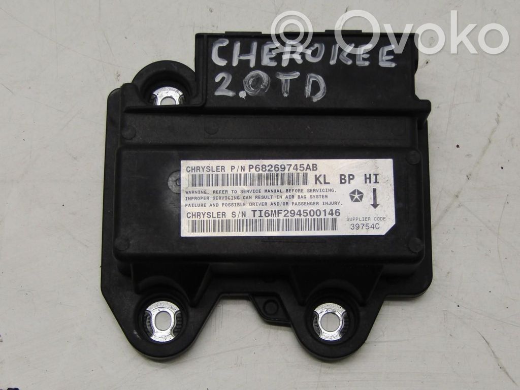 Jeep Cherokee Airbag control unit/module 