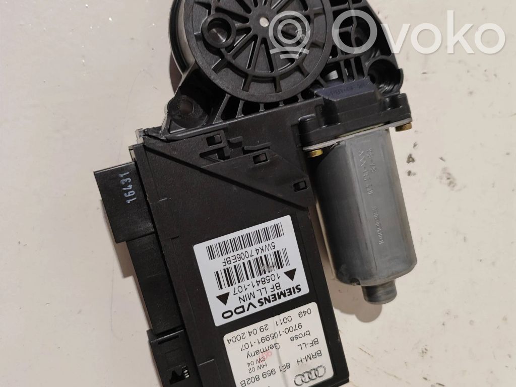 Audi A4 S4 B6 8E 8H Motor del regulador de la ventanilla de la puerta delantera 