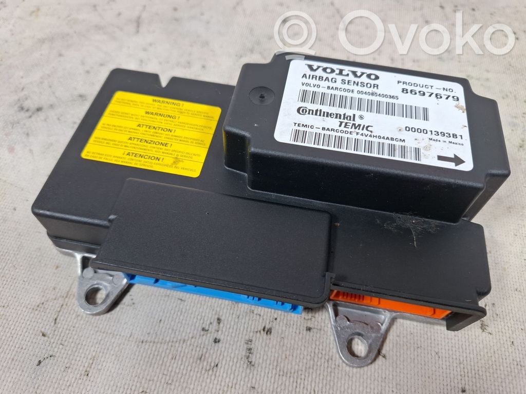 Airbag control unit/module   8697679,00001393B1,004080400365,PR0DDCTN0