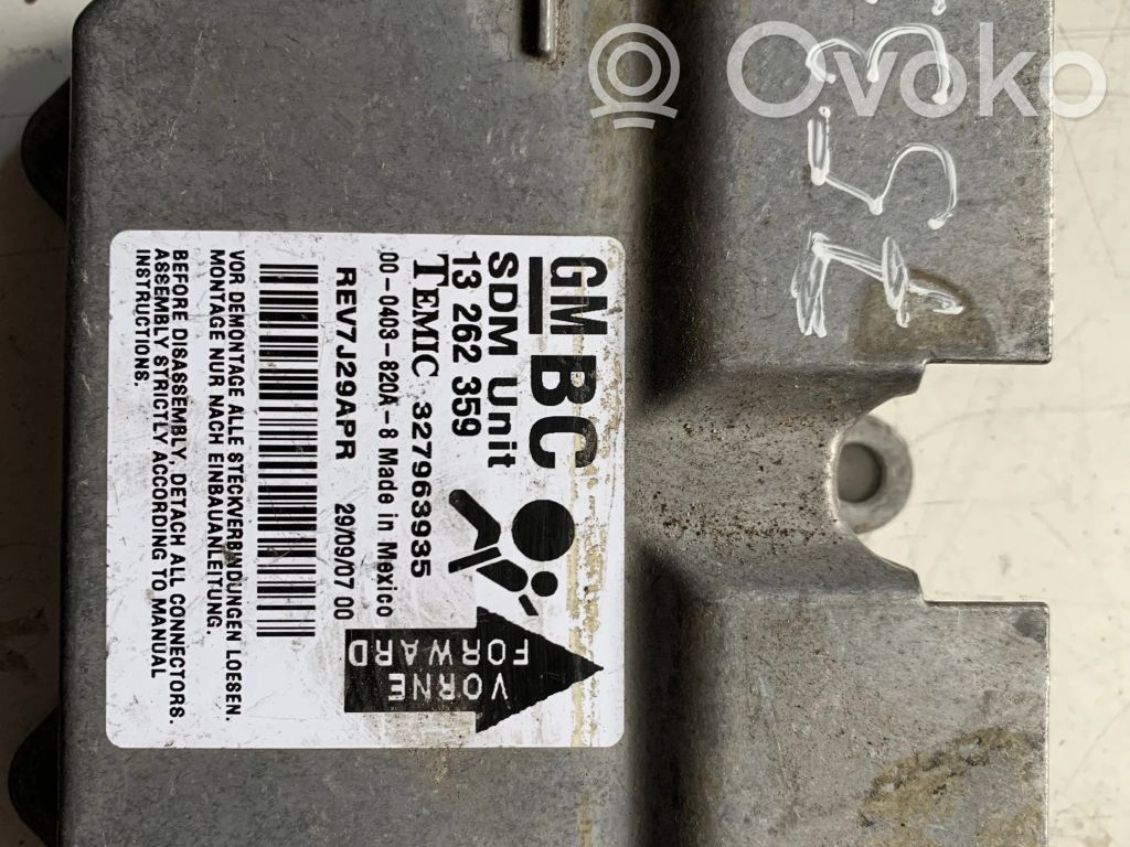Opel Corsa D Airbag control unit/module 