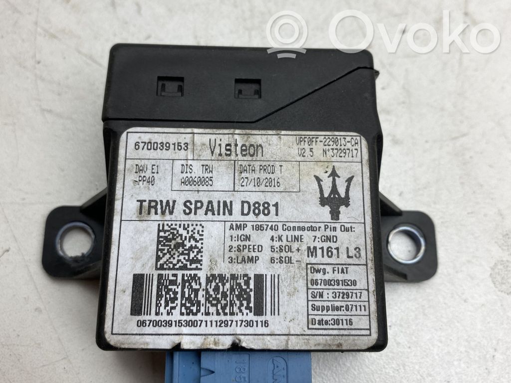 Maserati Levante Power steering control unit/module 