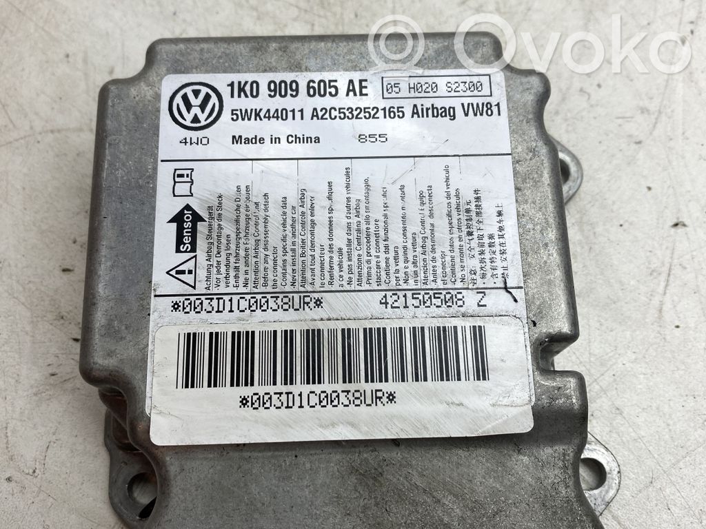 Volkswagen Scirocco Airbag control unit/module 