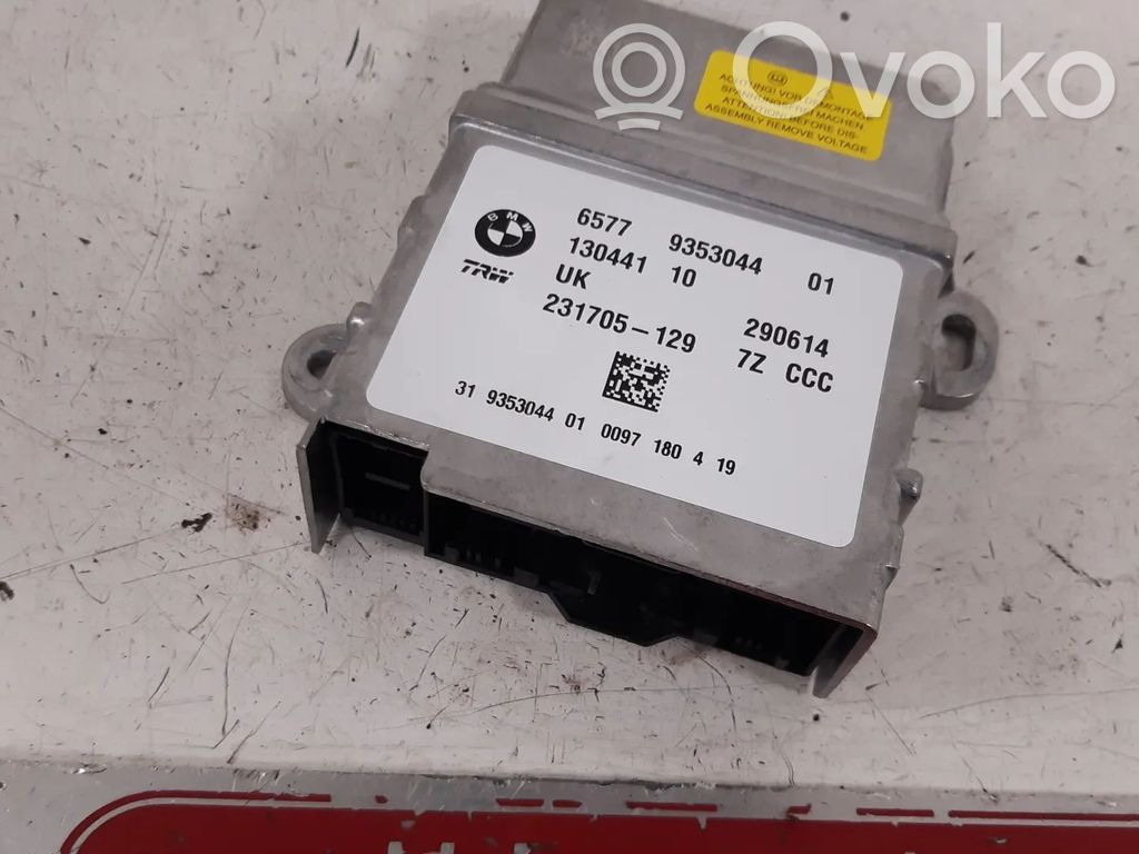 Sterownik / Moduł Airbag   9353044,5A0A1710,5A41CA0,65775A0A170,65775A41CA0,65776818812,65777911249,65779353044,65779381837,6818812,7911249,9381837