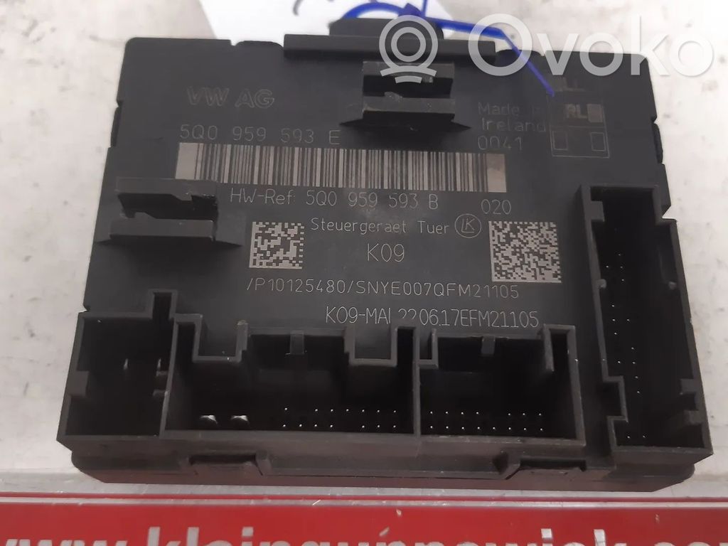 Unité de commande module de porte   5Q0959593B