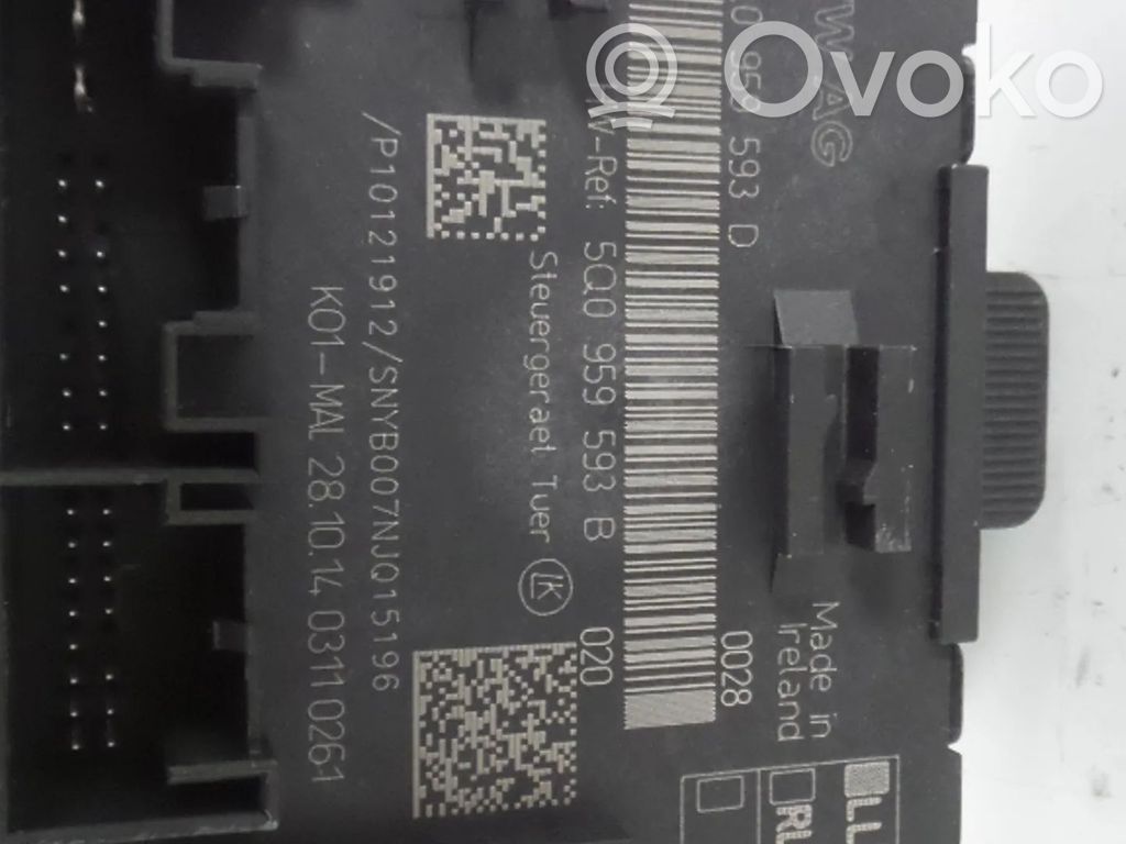 Unité de commande module de porte   5Q0959593D