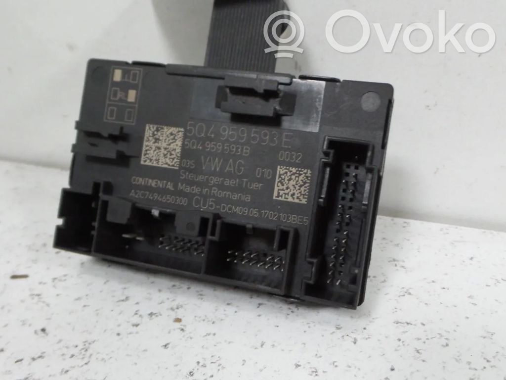 Unité de commande module de porte   5Q4959593B,5Q4959593E