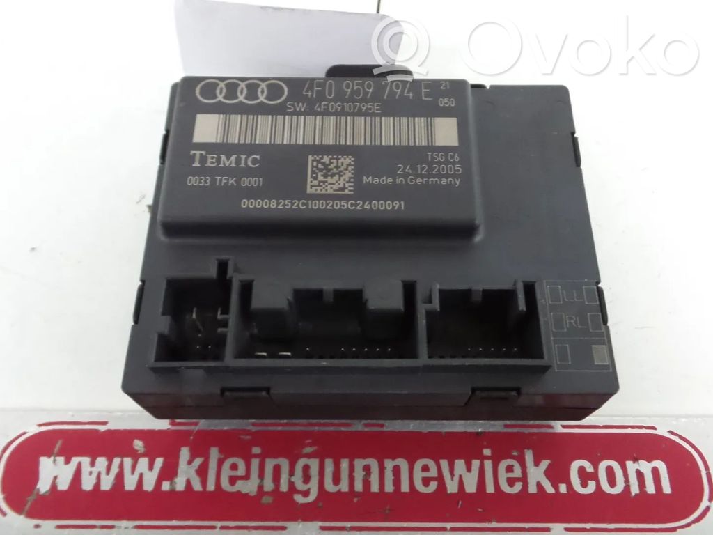 Unité de commande module de porte   4F0959794E,4F0959794F