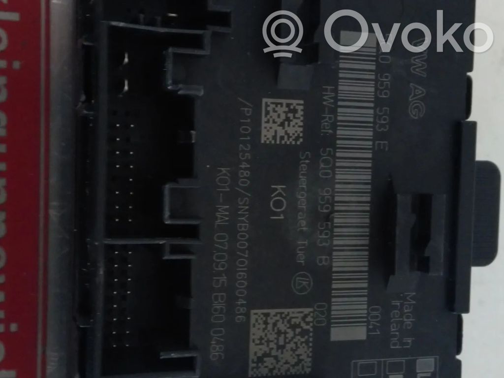 Door control unit/module   5Q0959593B,5Q0959593E