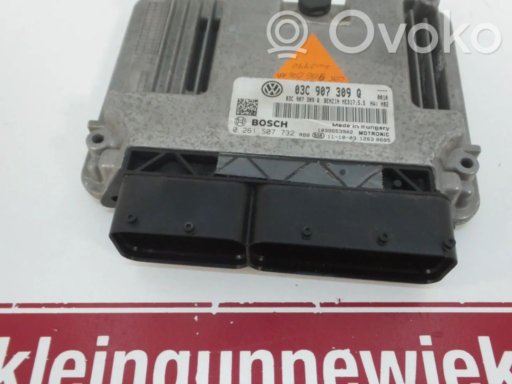 Engine control unit/module   03C907309Q,0261S07732,03C906026M,CTH