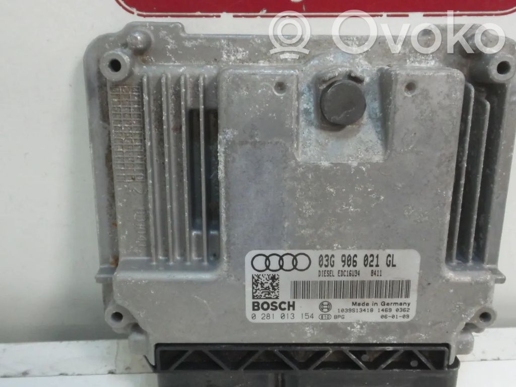 Engine control unit/module   0281013154,03G906021GL,BMM