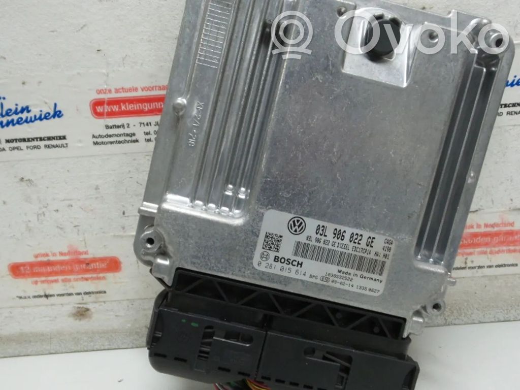 Engine control unit/module   0281015614,03L906022GE,CAG,CAGA,CAGACAG