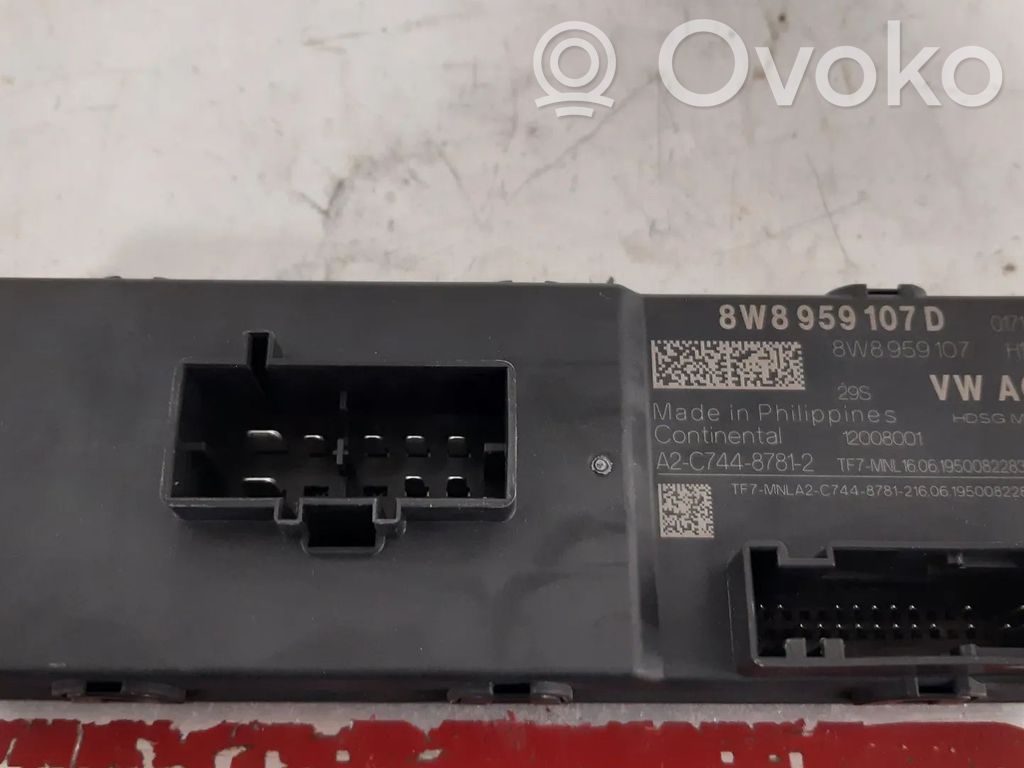 Otras unidades de control/módulos   8W8959107D,8W8959107B,9A795910700,EASA,PAB959107