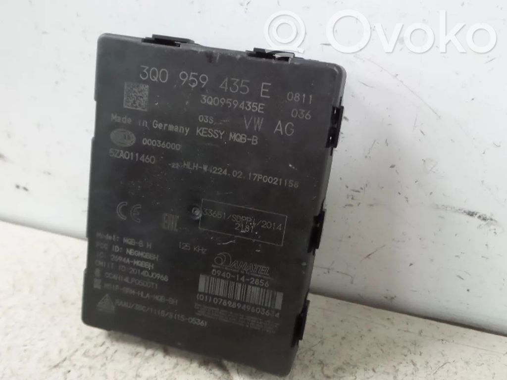 Sonstige Steuergeräte / Module   3Q0959435E,3Q0959435C,3Q0959435G,3Q0959435L,3Q0959435N,DFF,DFFA,DFFADFF