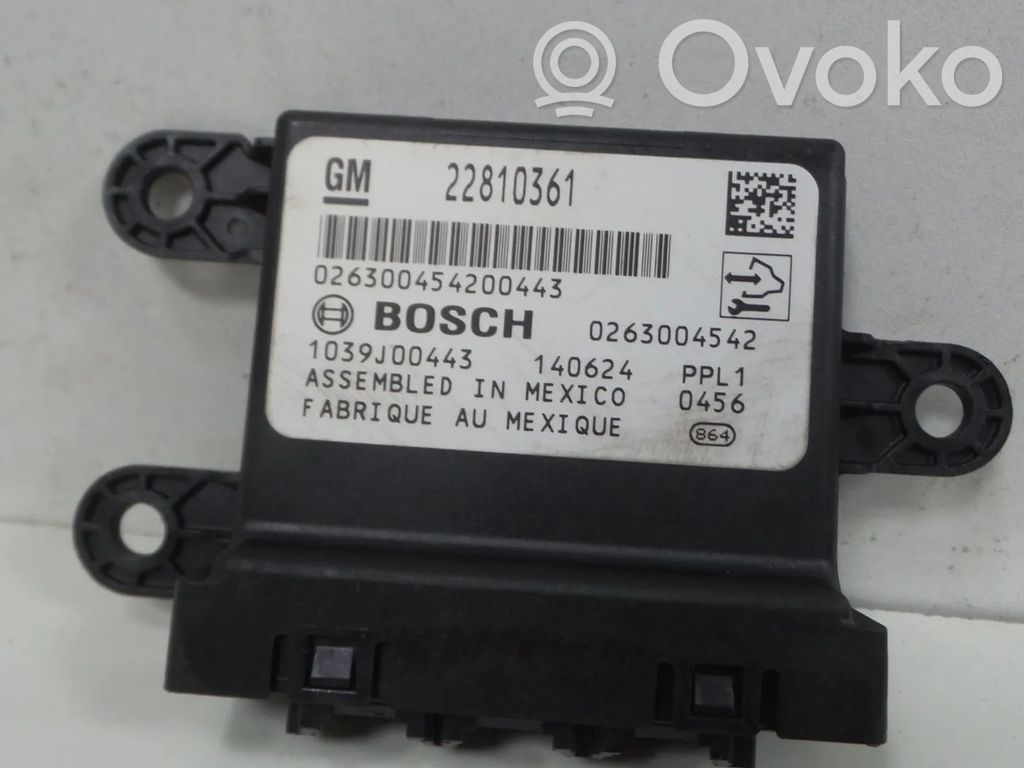 Opel Astra J Centralina/modulo sensori di parcheggio PDC 