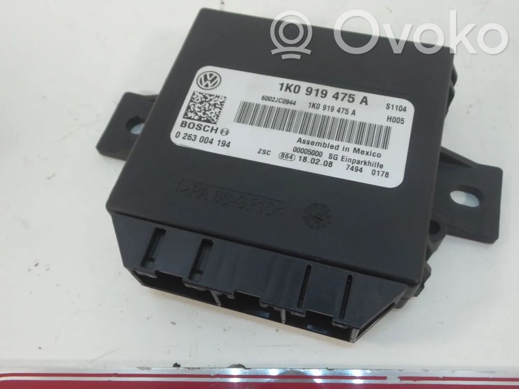 Pysäköintitutkan (PCD) ohjainlaite/moduuli   1K0919475A