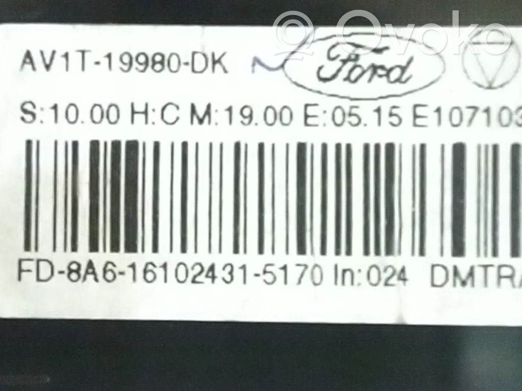 Ford Transit Courier Climate control unit 