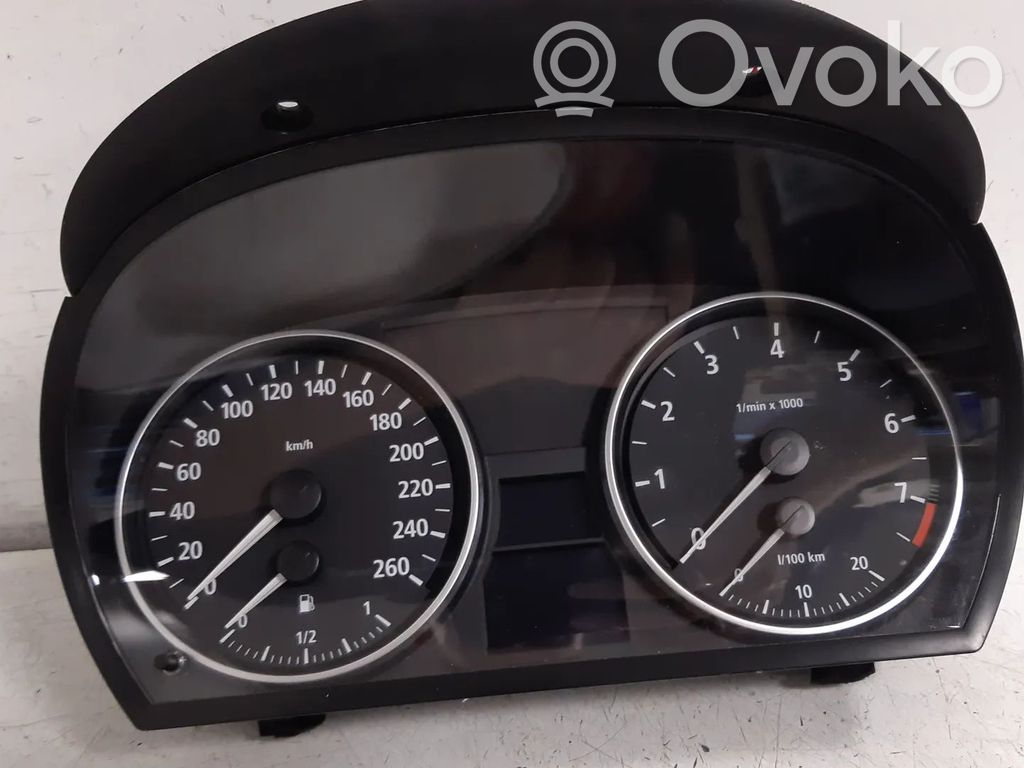 BMW 3 E90 E91 Spidometrs (instrumentu panelī) 