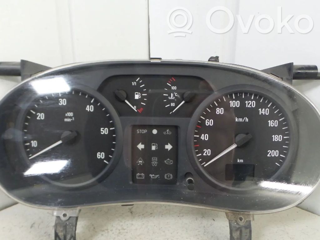 Opel Vivaro Geschwindigkeitsmesser Cockpit