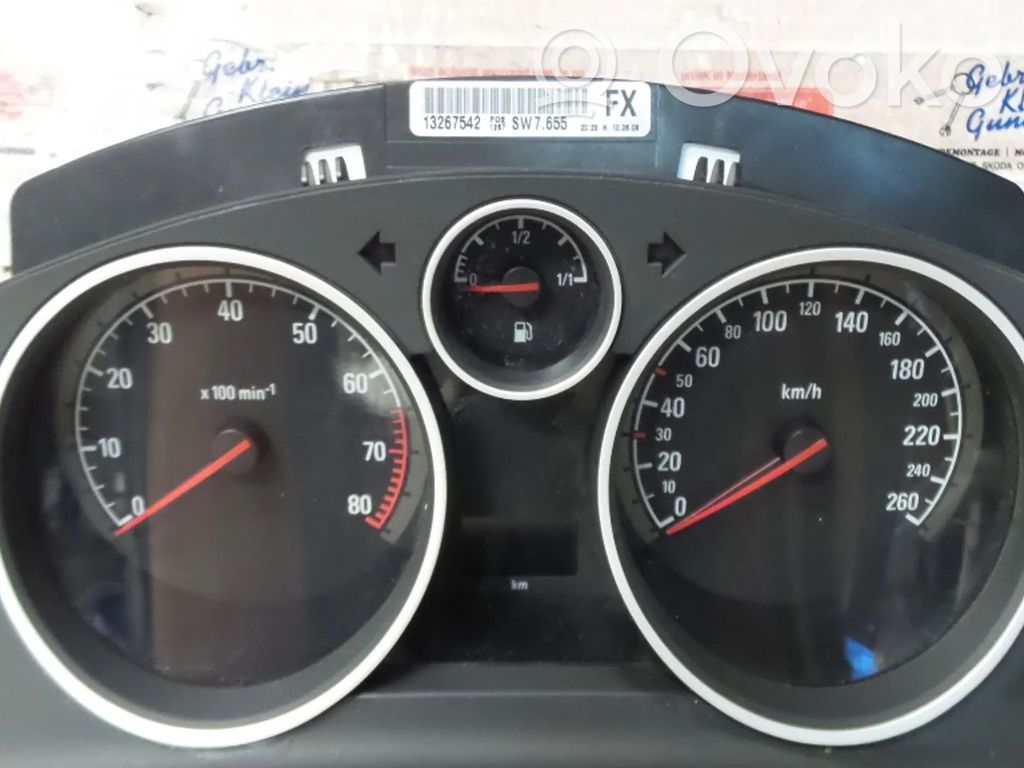 Opel Astra H Tachimetro (quadro strumenti)