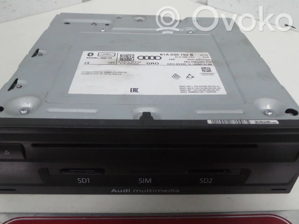 Audi A3 S3 8V Head unit multimedia control 