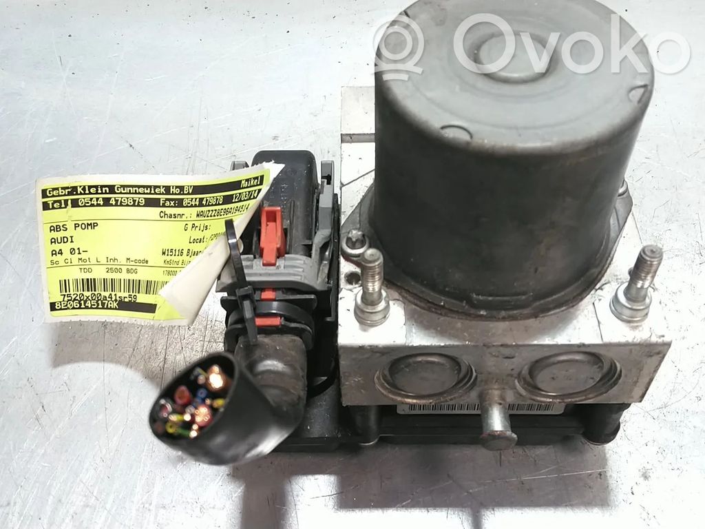 Audi A4 S4 B6 8E 8H ABS Pump 