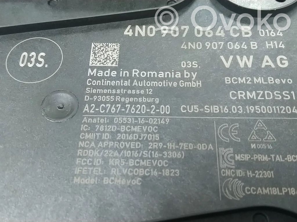 BSM Control unit   4N0907064CB,4N0907064AH,4N0907064AM,4N0907064BH,4N0907064BM,4N0907064CH,4N0907064CP,4N0907064DD,4N0907064DH,DFBA