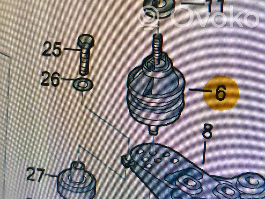 Audi A4 S4 B6 8E 8H Motorlager Motordämpfer 