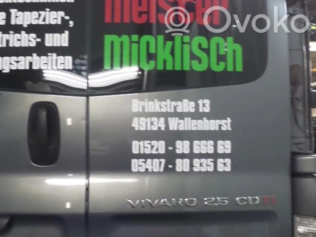 Opel Vivaro Durvis 