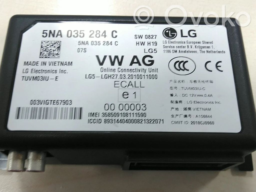 Alte unități/module de control   5NA035284C,5QE035284A,DFGA
