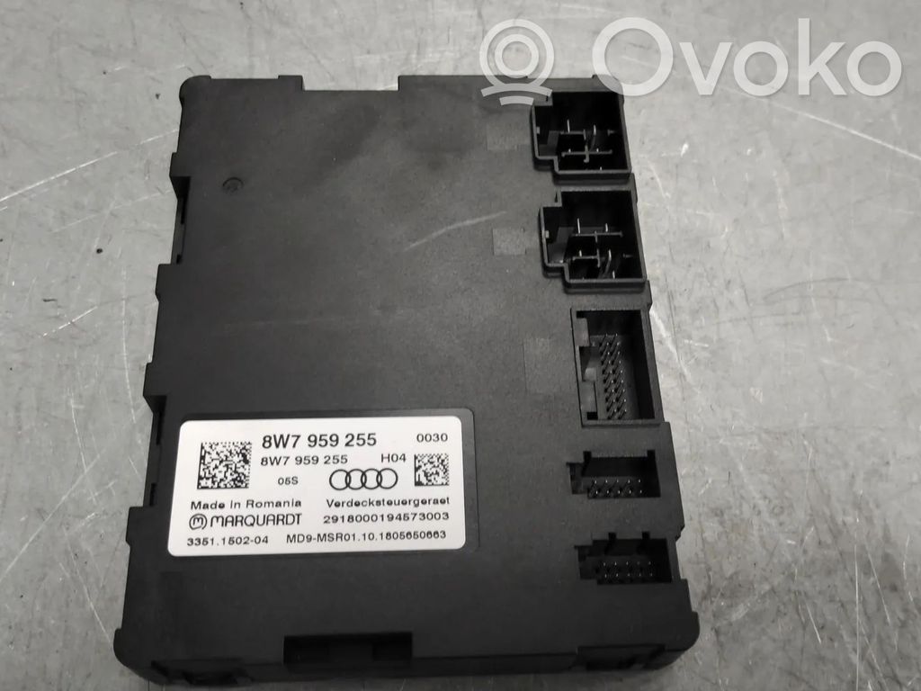 Audi A5 Unidad de control de techo convertible 