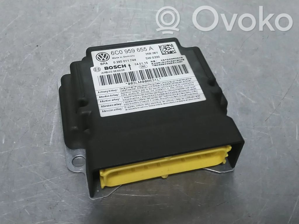 Volkswagen Polo V 6R Centralina/modulo airbag 
