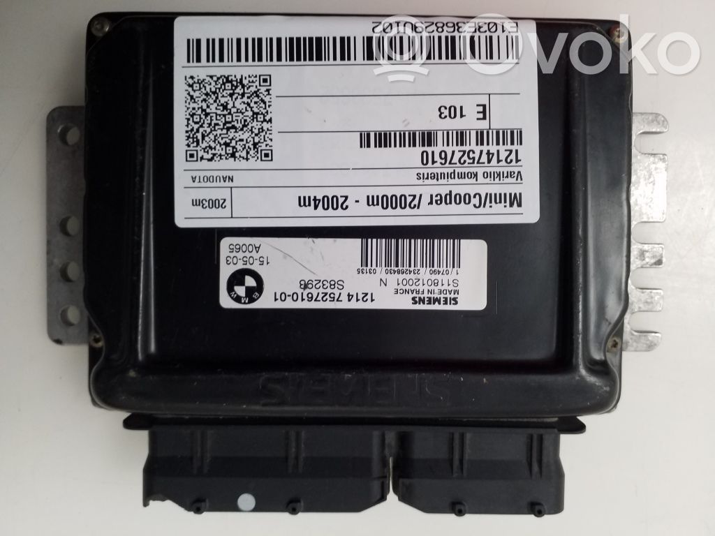 Mini One - Cooper R50 - 53 Engine control unit/module 