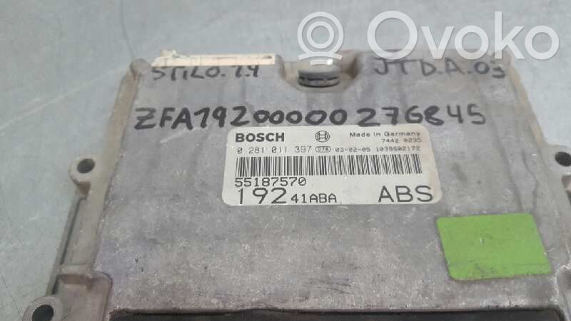 Fiat Stilo Engine control unit/module 