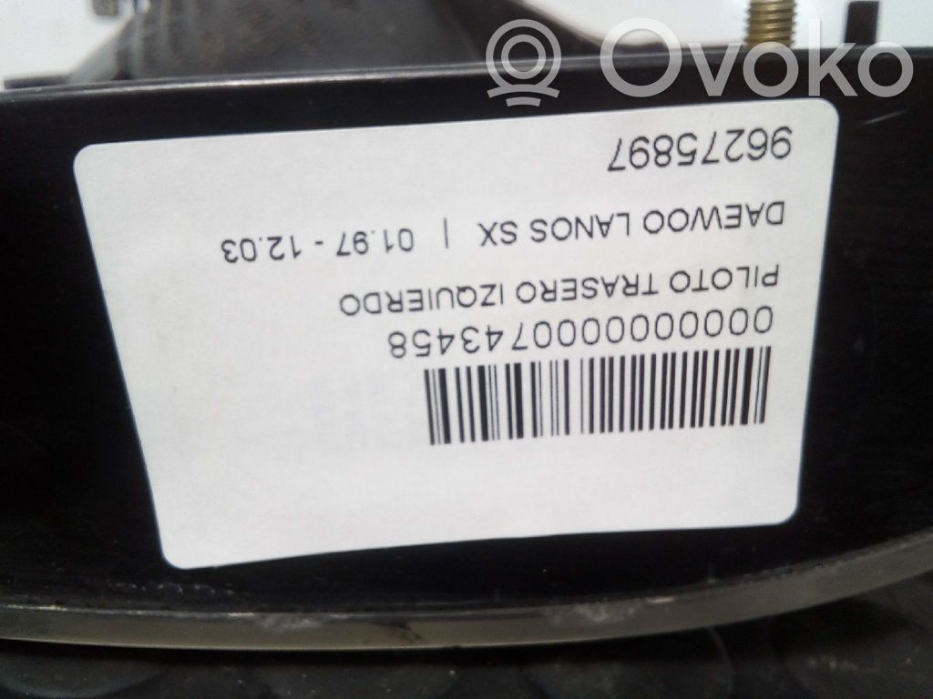 Daewoo Lanos Takaluukun takavalot 