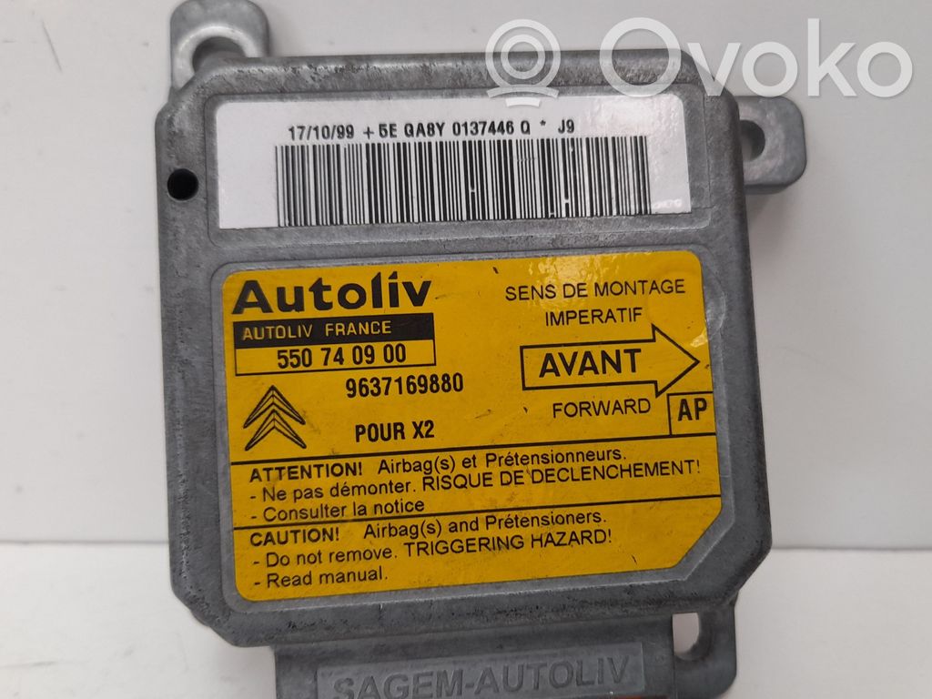 Centralina/modulo airbag   9637169880