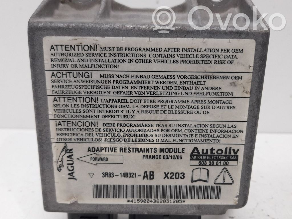 Jaguar S-Type Airbag control unit/module 