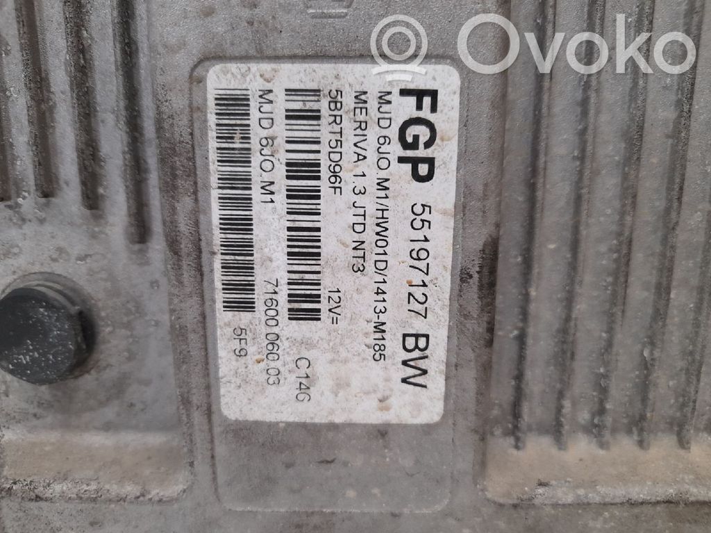 Opel Meriva A Sterownik / Moduł ECU 