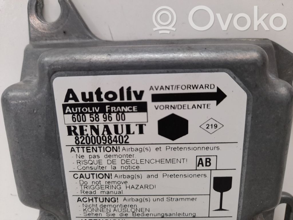 Centralina/modulo airbag   8200098402