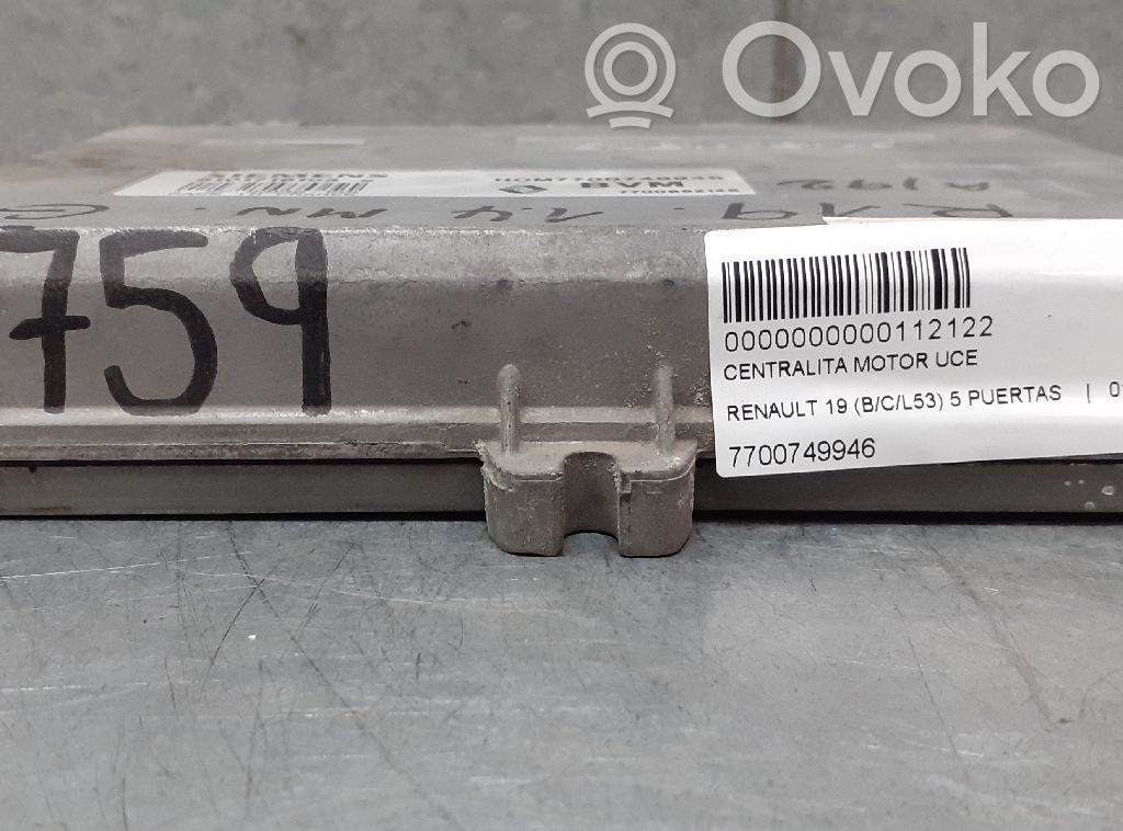 Unidad de control/módulo del motor   7700749946
