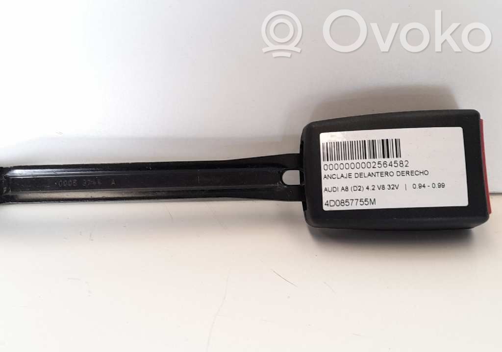 Audi A8 S8 D2 4D Hebilla del cinturón delantero 