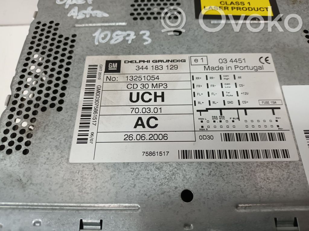 Opel Astra H Unité principale radio / CD / DVD / GPS