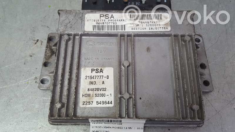 Unidad de control/módulo del motor   9648707780
