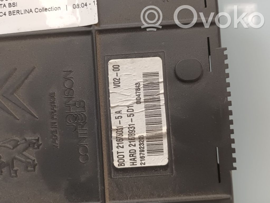 Citroen C4 I Módulo de fusible 