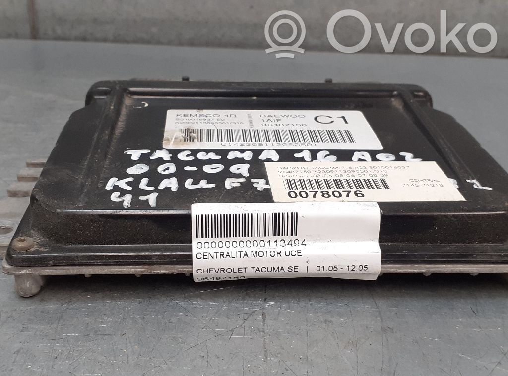 Centralina/modulo del motore   96487150